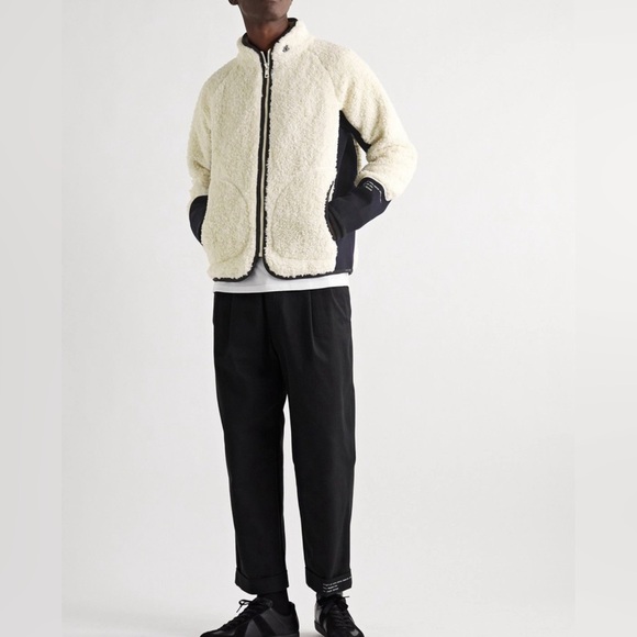 Moncler Genius - 7 Moncler Fragment Wool-Fleece and Jersey Zip-Up Cardigan - Picture 2 of 8